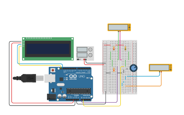 Openable Arduino Bridge Circuit design Wheatston Bridge With arduino - Tinkercad