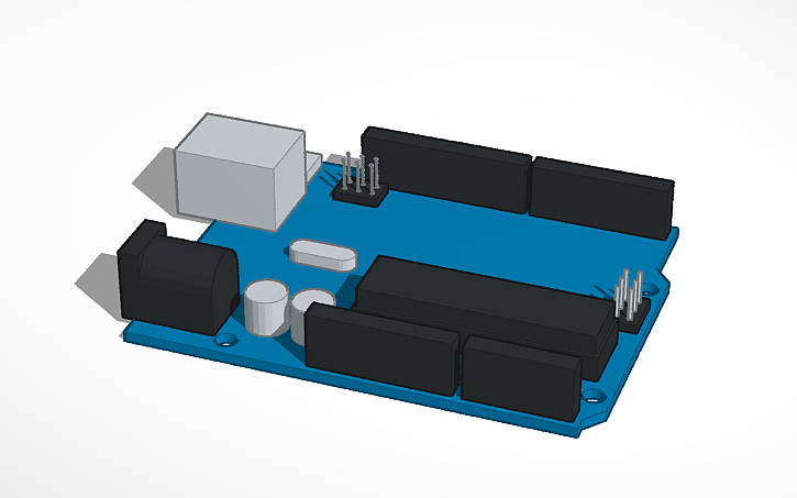 Arduino R3 2d 3D design Arduino Uno R3 - Tinkercad