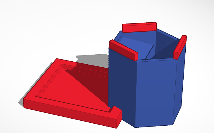 3D design Dice Tower - Tinkercad