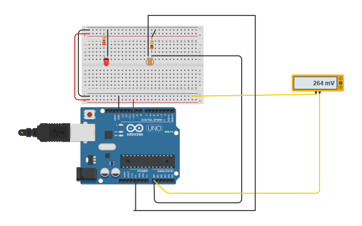 Circuit design Photoresistor (LDR) basic control circuit using Arduino ...
