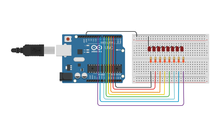 Circuit design Karaşimşek uygulaması - Tinkercad