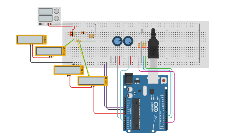 at tilbagetrække fejl Bemærk venligst arduino controlled 5050 led strip (shared PSU) | Tinkercad
