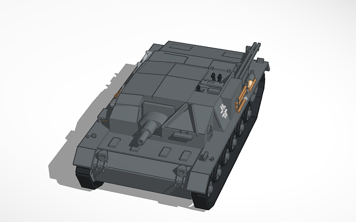 3D design STUG III - Tinkercad