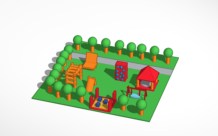 Выполнение заданий площадка. Детская площадка в Тинкеркаде. Замок в Tinkercad. 3д моделирование Tinkercad. Тинкеркад проекты для детей.