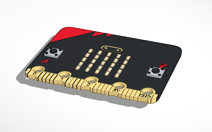 prácticas micro:bit con tinkercad Images High Quality... 3D design Micro:bit - Tinkercad