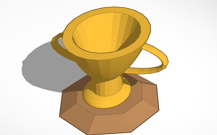 Openscad Trophy 3D design Trophy - Tinkercad