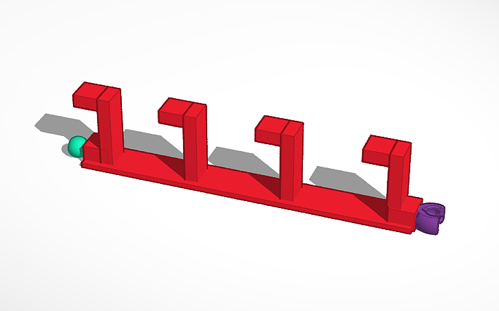 Hat Rack For Arduino 3D design modular hat rack pt2 - Tinkercad