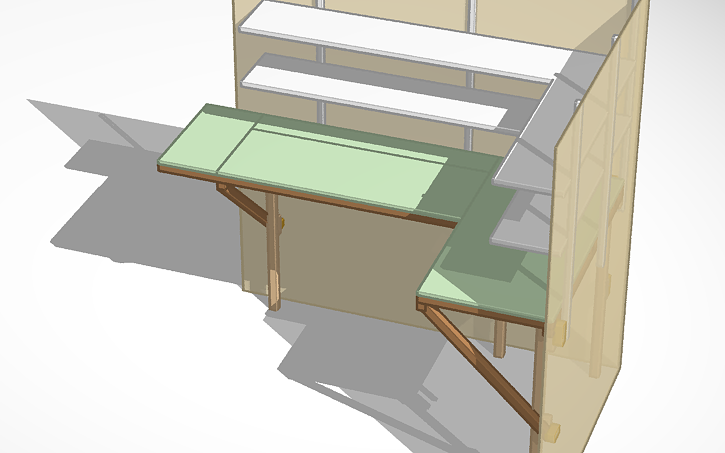 3d Design Workbench L Shaped Table V3 4 Tinkercad