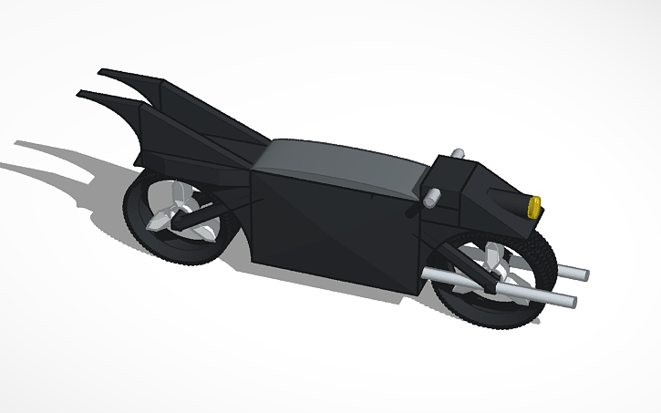 Batcycle Layout 3D design BATCYCLE | Tinkercad