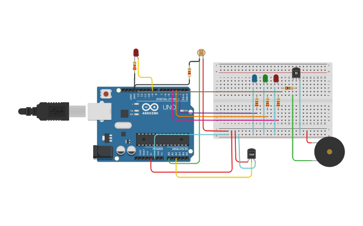 Circuit design AUTOMATIC WINDOW | Tinkercad