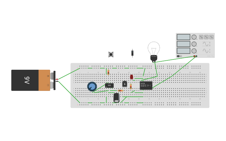 Circuit design 555 - Tinkercad