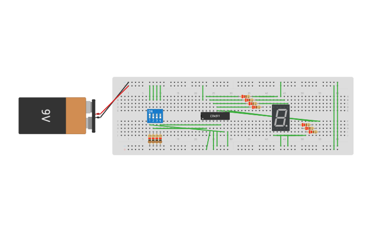 Circuit design 7-Segment Display using a BCD to 7 Segment Driver IC ...