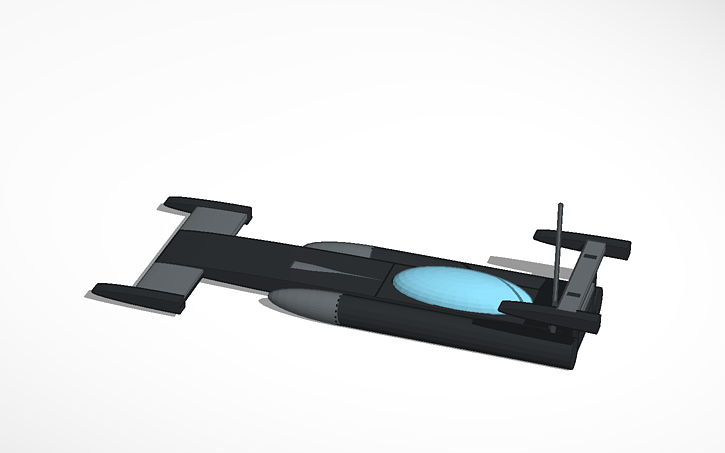 3D design Futuristic air racer - Tinkercad