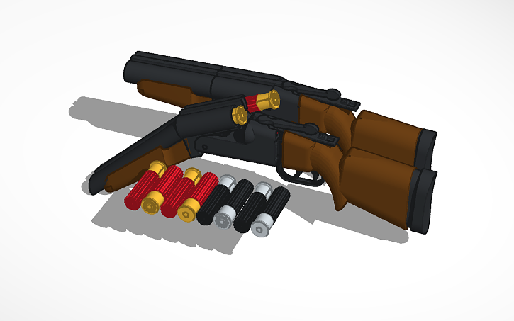 3d Design Shotgun Tinkercad