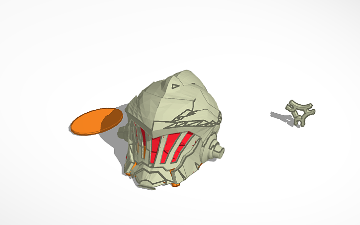 3D design Goblin Slayer helmet Wall shade - Tinkercad