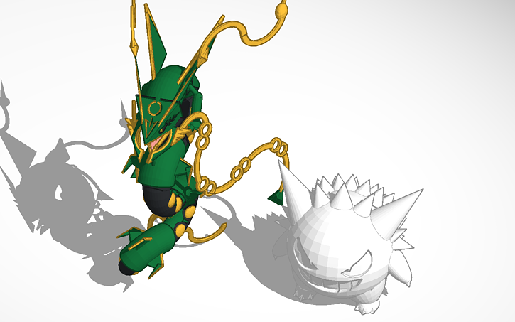 3D design The original Mega Rayquaza Made by Me - Tinkercad