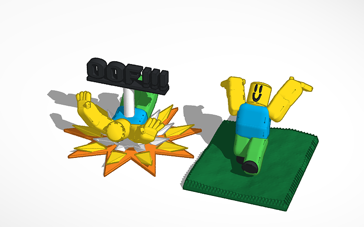3d Design Random Roblox Noob Poses Statues Tinkercad - random roblox noob poses statues