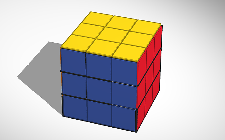Rubycube 3D design rubix cube - Tinkercad