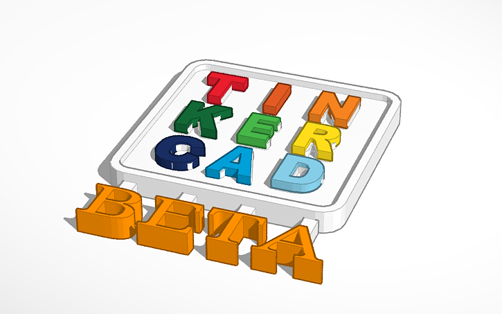 3D design TinkerCad BETA Logo | Tinkercad