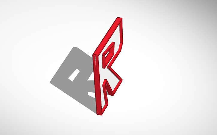 Old Roblox Symbol Tinkercad - old r symbol roblox
