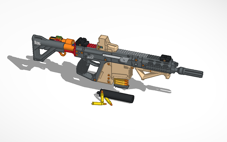 3D design Gun - Tinkercad