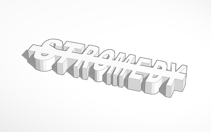 3D design Stromedy logo | Tinkercad