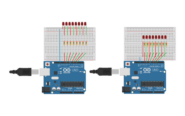 Circuit design LED Animation | Tinkercad