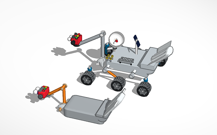 3D design Copy of Lesson8_Mars rover | Tinkercad