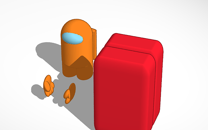 3D design amogus - Tinkercad