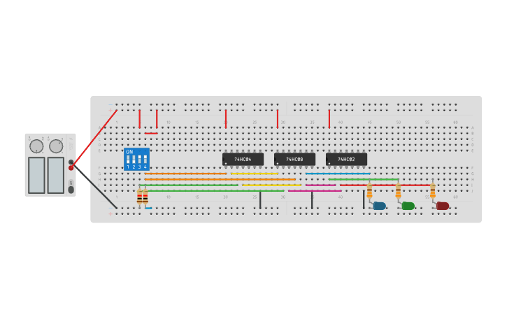Circuit design Comparador - Tinkercad