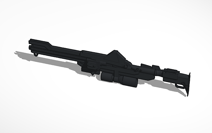 3D design full scale DC-15a Blaster Rifle (all i did was scale it ...