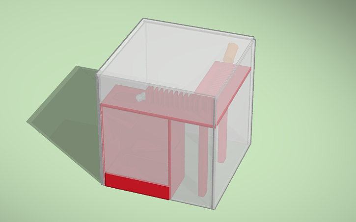 3D design dice tower - Tinkercad