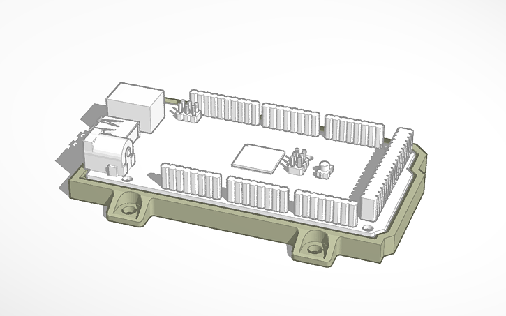 3D design Arduino Mega Mount - Tinkercad