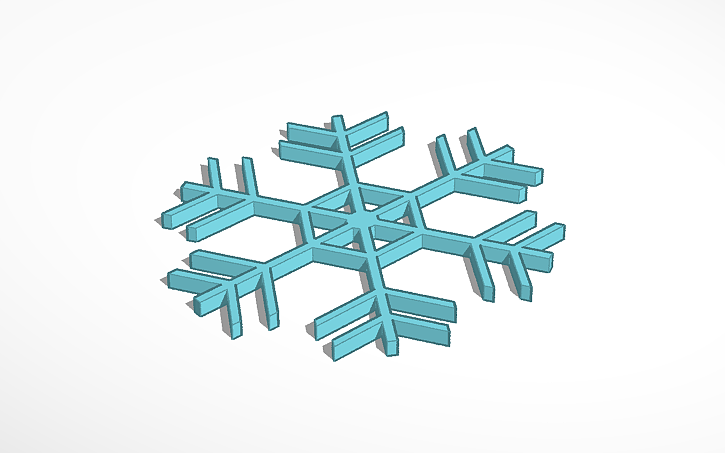 3D design 2nd snowflake | Tinkercad
