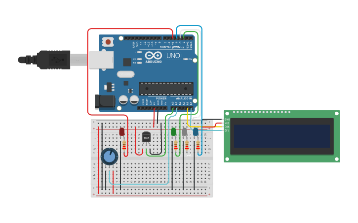 Circuit design 6.2 Temperature sensor using Arduino Uno and LM35 ...