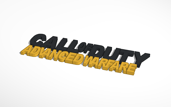 3D design Call Of Duty Advanced Warfare - Tinkercad