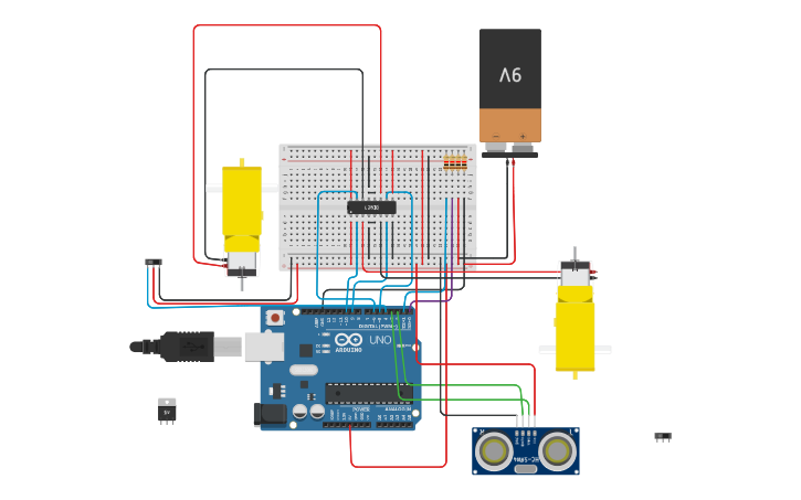 Circuit design Aspiradora prototipo 0.1 - Tinkercad