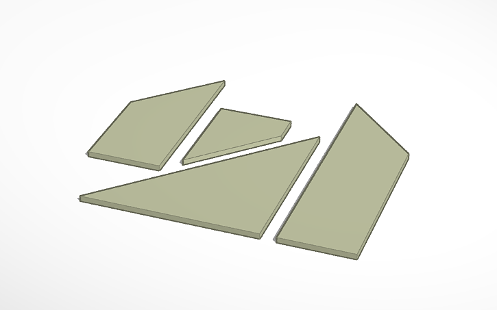 3D design Головоломка Буква М - Tinkercad