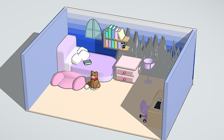 3D design My Dream Room (Complete?) - Tinkercad
