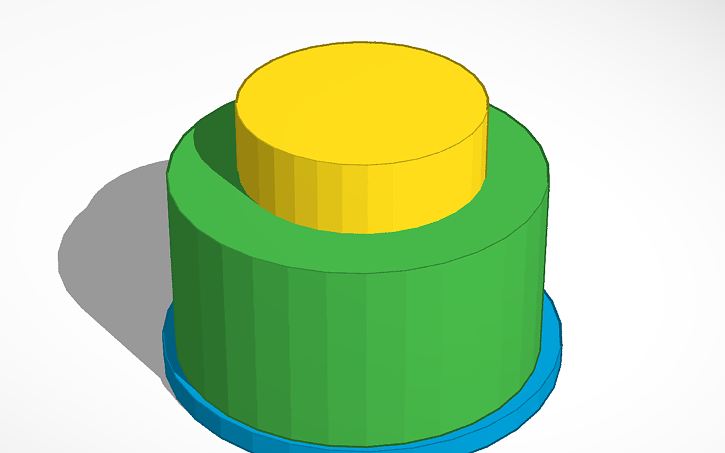 3D design buton - Tinkercad