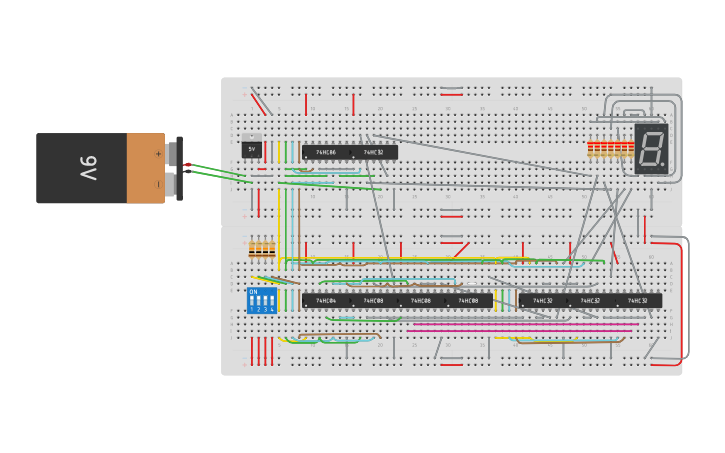 Circuit design Display_letters | Tinkercad