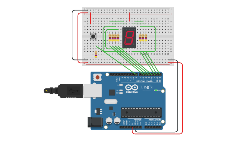 Circuit design P6_PartD_countdown - Tinkercad