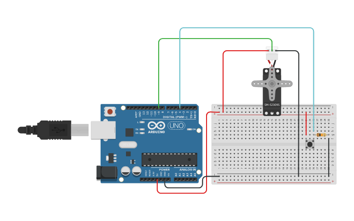 Circuit design Servomotors in arduino with Tinkercad - Tinkercad