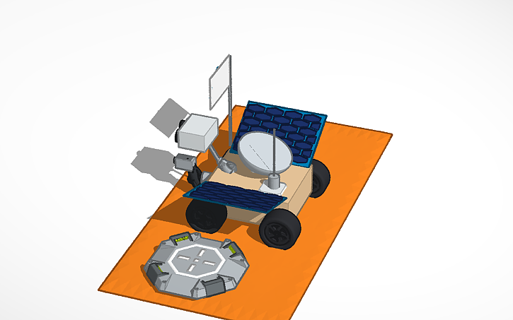 3D design My Mars Rover - Tinkercad
