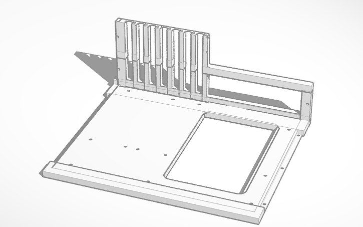 3D design ATX Motherboard mount Tinkercad 3D design ATX Motherboard mount Tinkercad