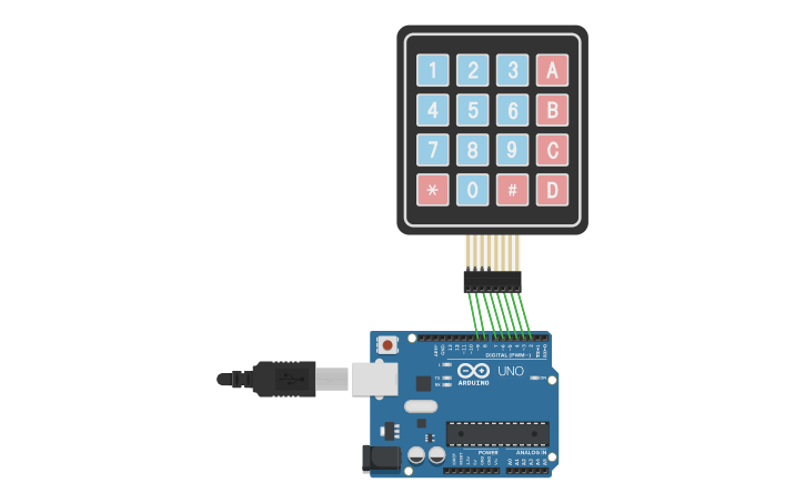 Circuit design Project 21- Keypad with Arduino with lights on and off ...