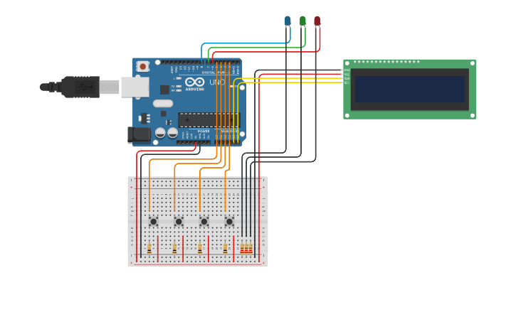 Circuit design Timer Sequential Countdown | Tinkercad