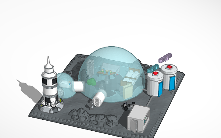 3D design Astronautis - Tinkercad