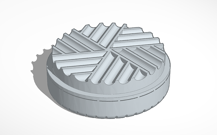 3D design Grinder Top - Tinkercad