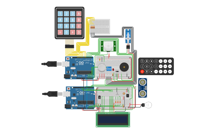 Circuit design Alarme - Tinkercad